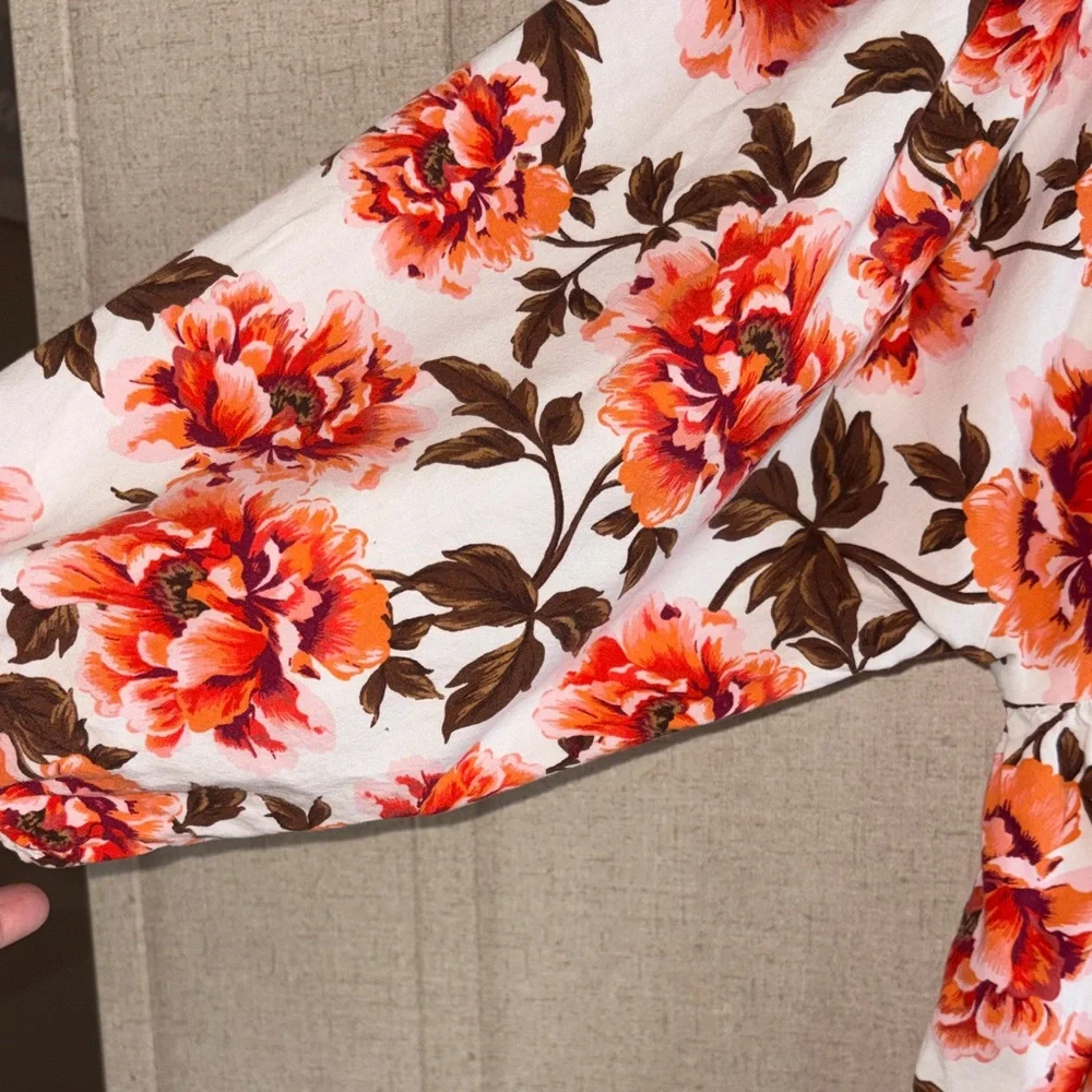 Old Navy Girls Floral Dress Sz L 10/12 Tiered Cottagecore Farmhouse Boho